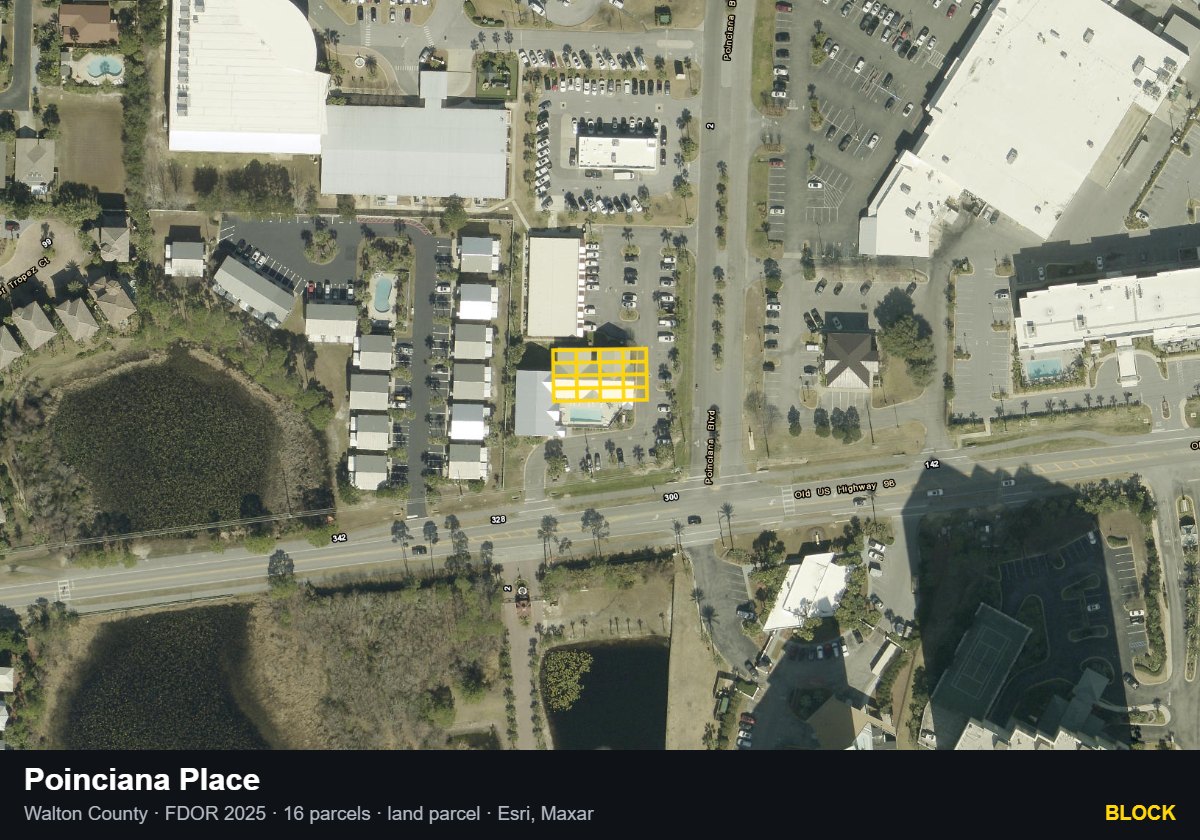 Poinciana Place — Block parcel record