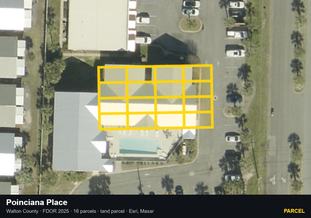 Poinciana Place — Parcel parcel record