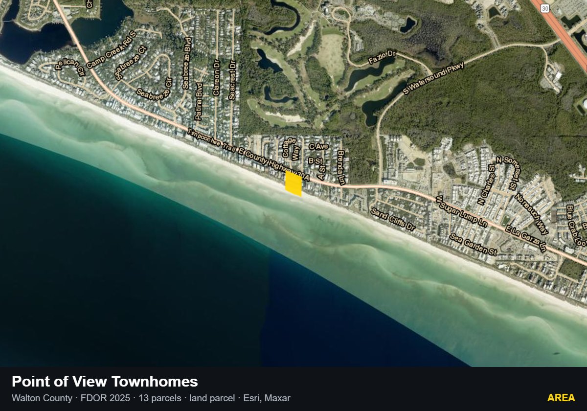 Point of View Townhomes — Area parcel record