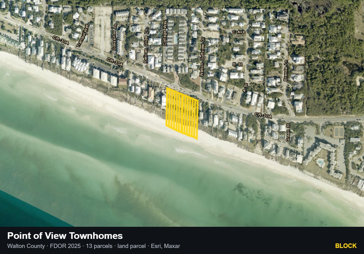 Point of View Townhomes — Block parcel record