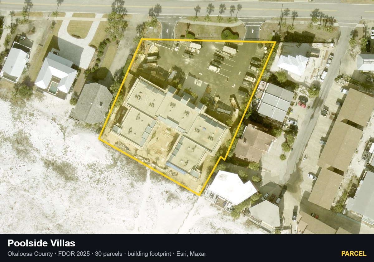 Poolside Villas — Parcel parcel record