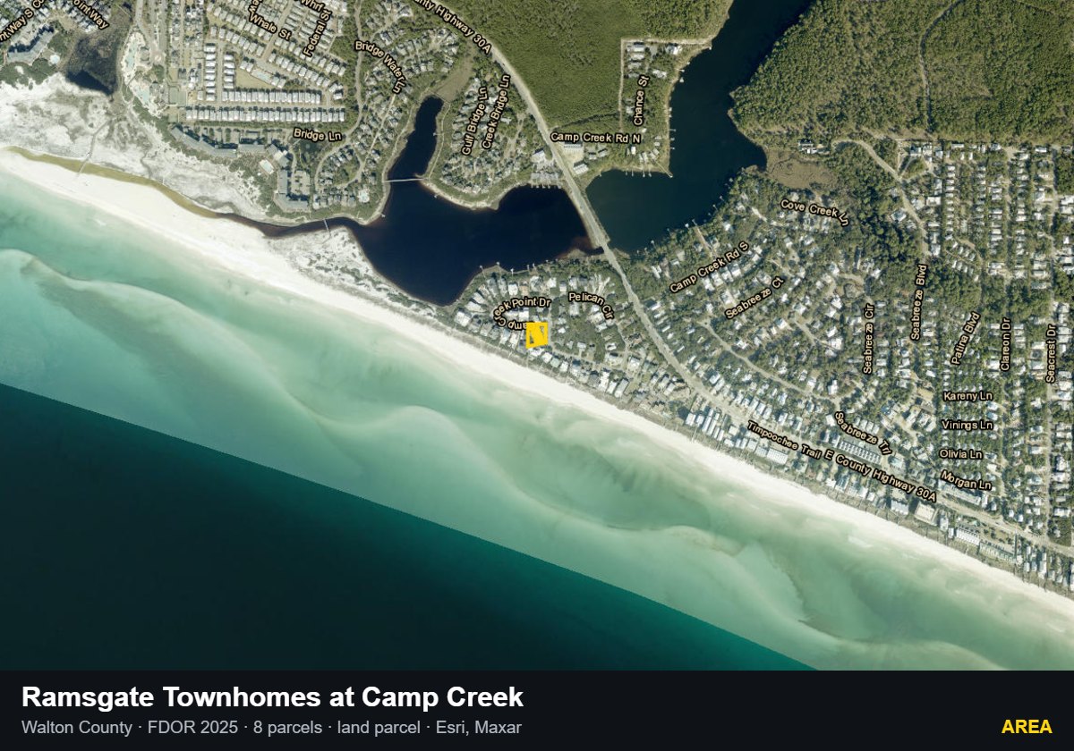 Ramsgate Townhomes at Camp Creek — Area parcel record