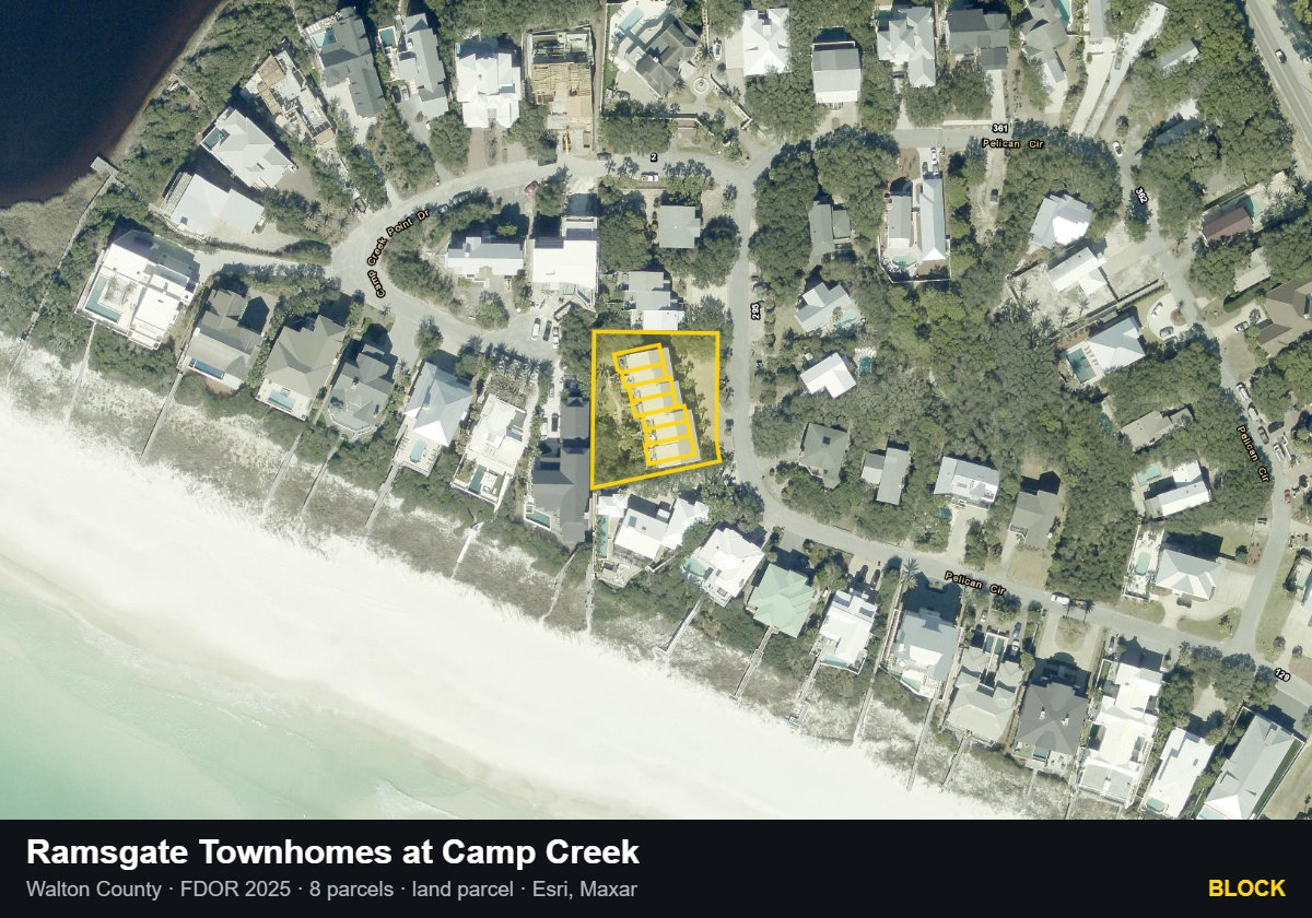 Ramsgate Townhomes at Camp Creek — Block parcel record