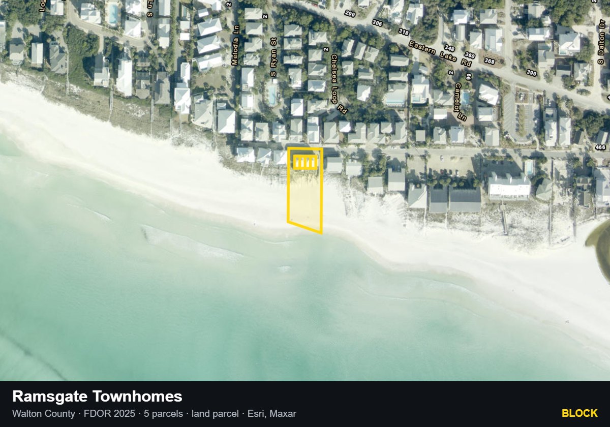 Ramsgate Townhomes — Block parcel record