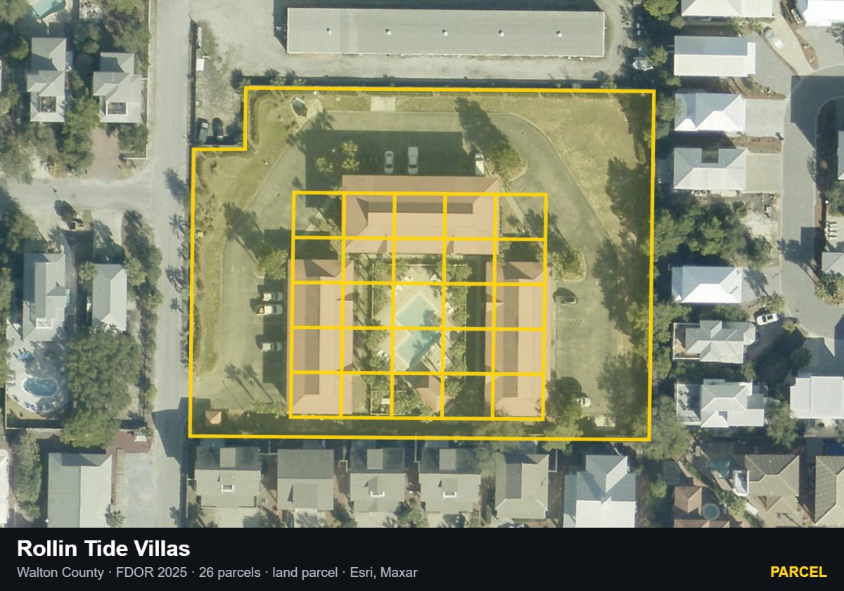 Rollin Tide Villas — Parcel parcel record