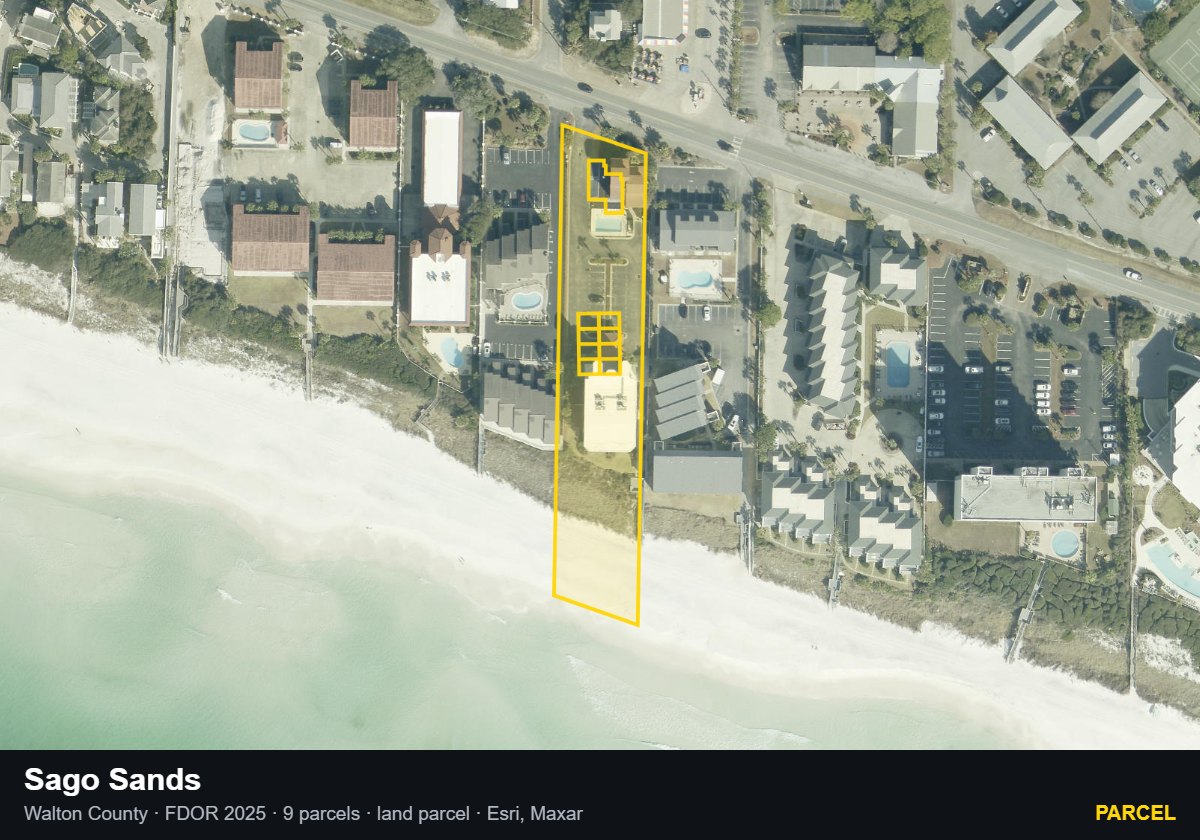 Sago Sands — Parcel parcel record
