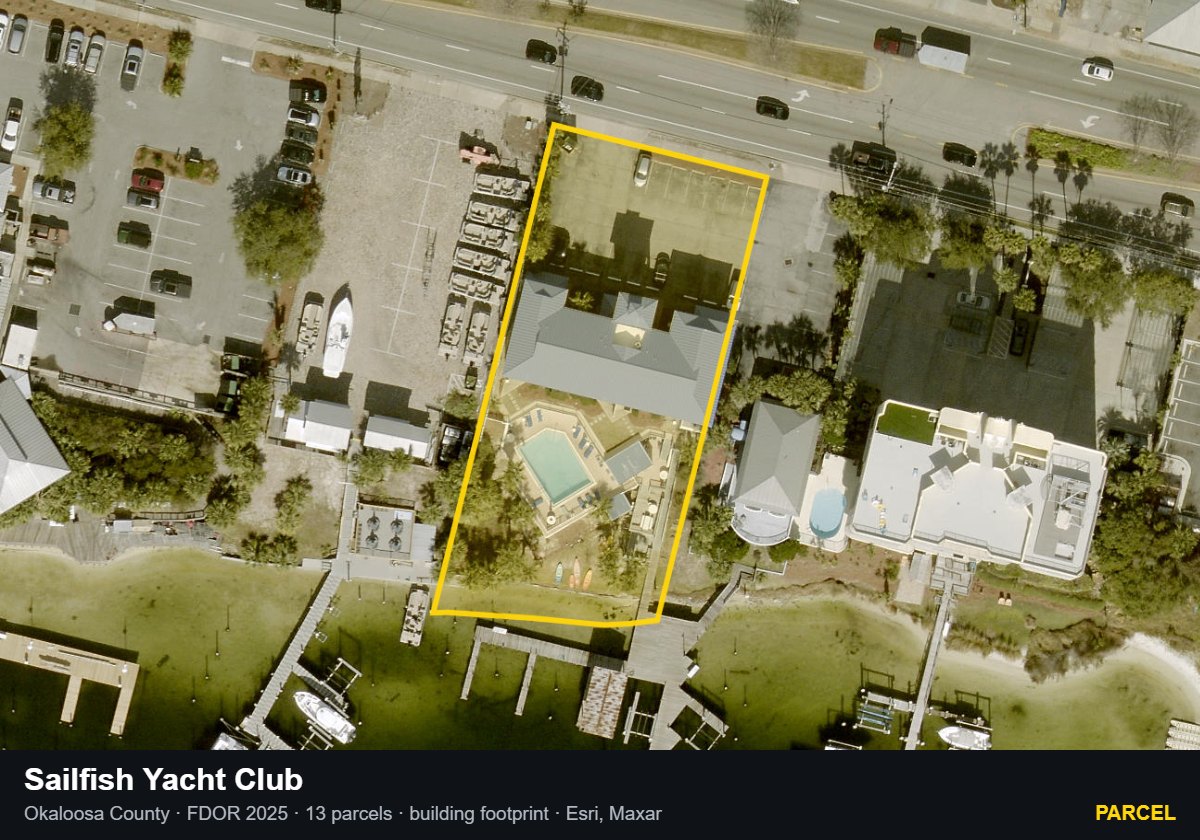 Sailfish Yacht Club — Parcel parcel record