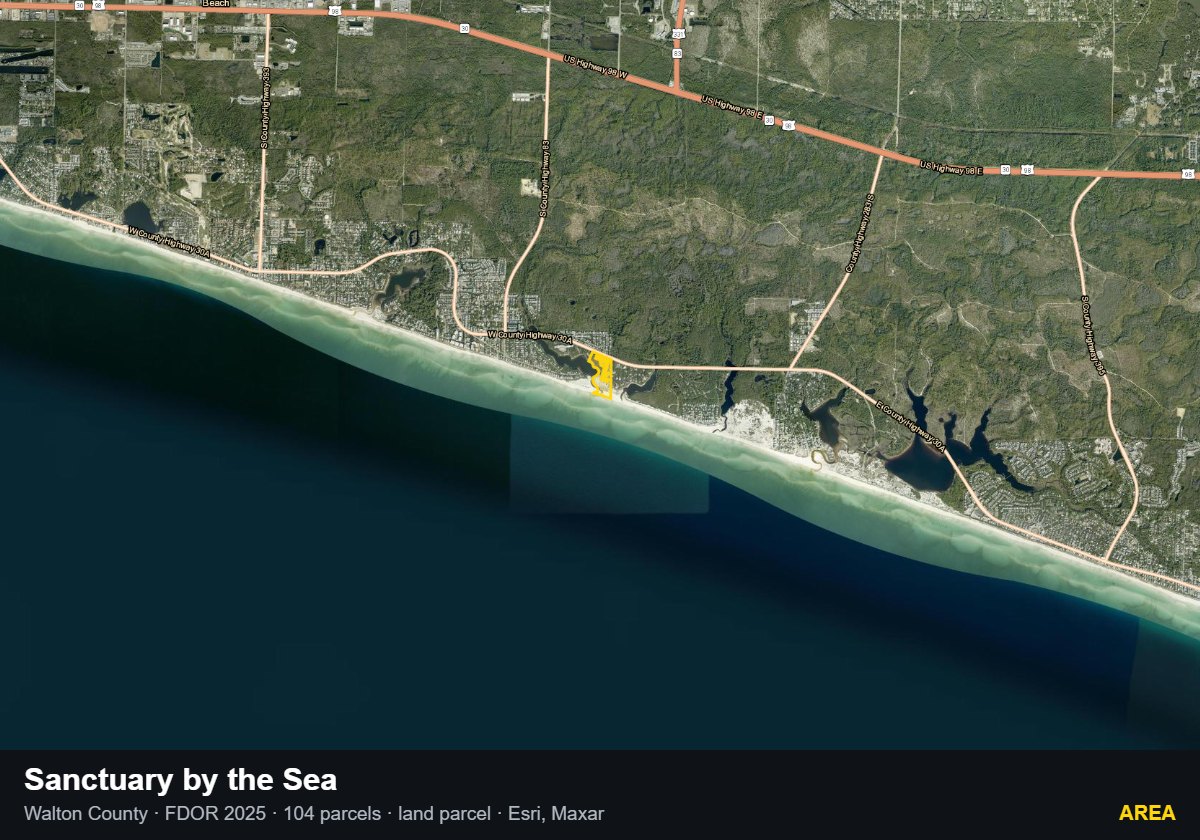 Sanctuary by the Sea — Area parcel record