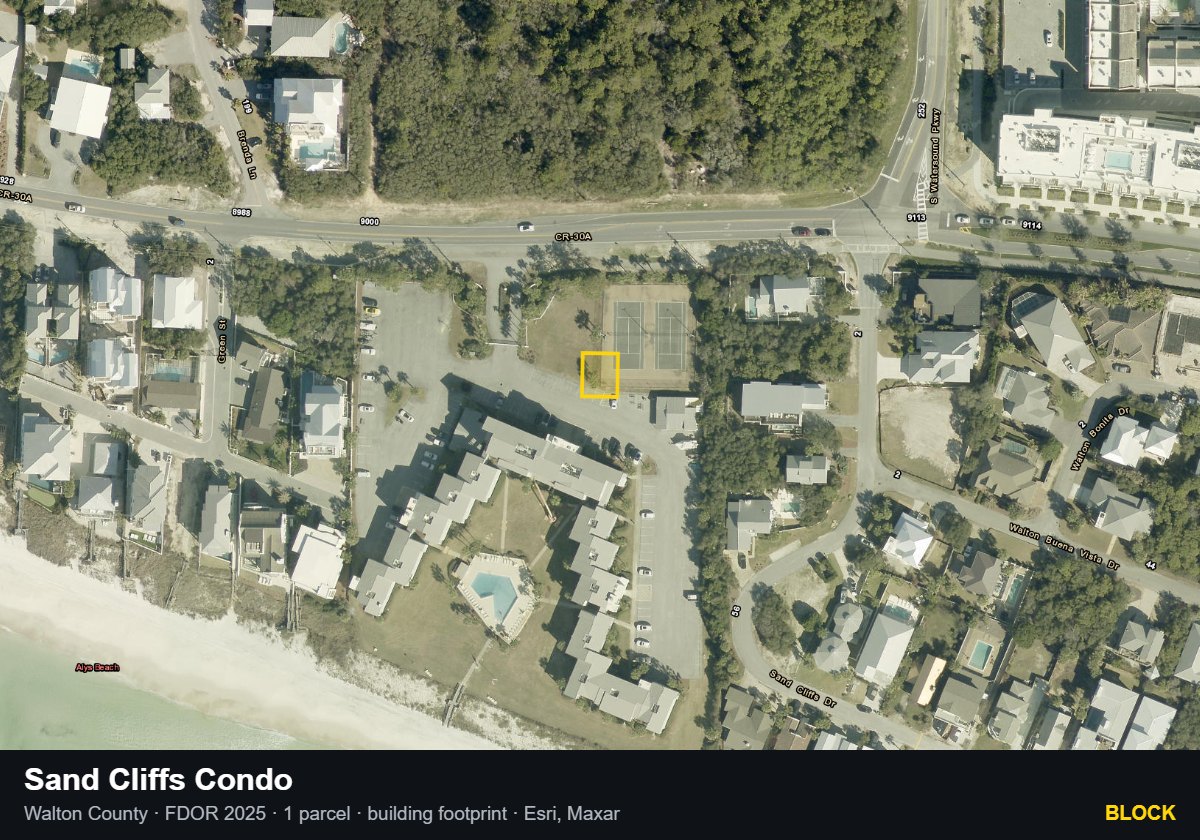 Sand Cliffs Condo — Block parcel record