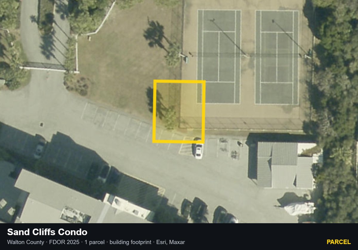 Sand Cliffs Condo — Parcel parcel record
