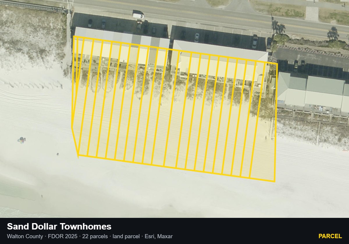 Sand Dollar Townhomes — Parcel parcel record