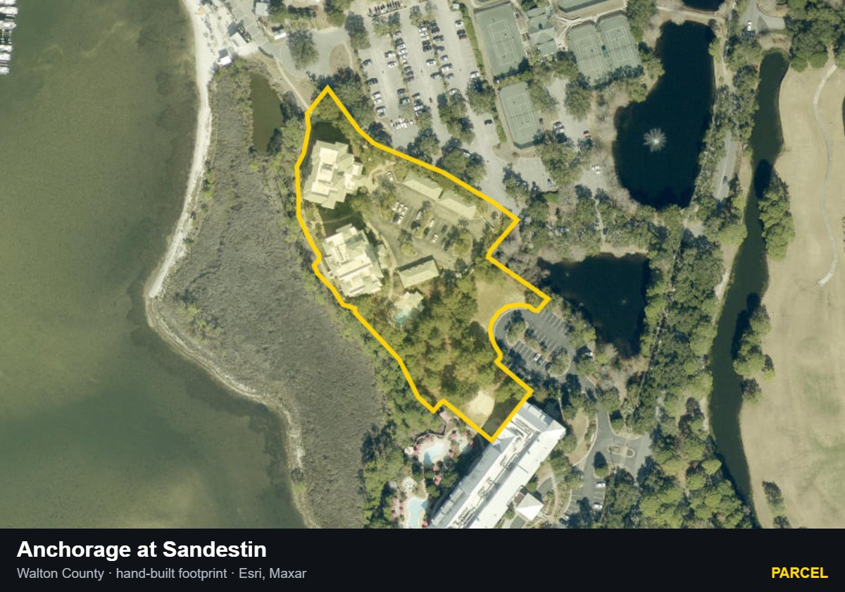 Anchorage at Sandestin — Parcel parcel record