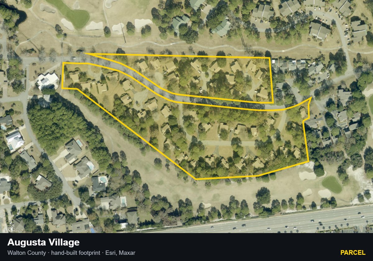 Augusta Village — Parcel parcel record