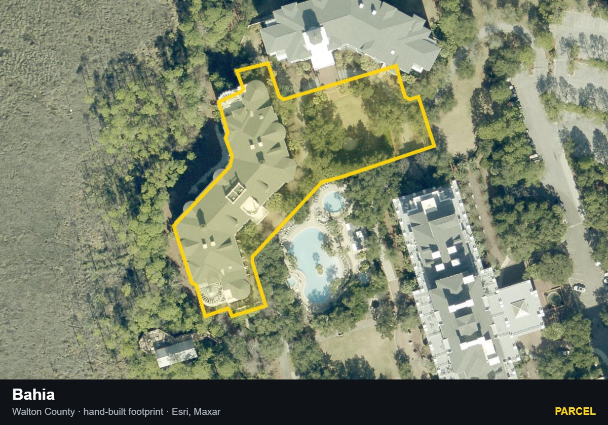 Bahia — Parcel parcel record