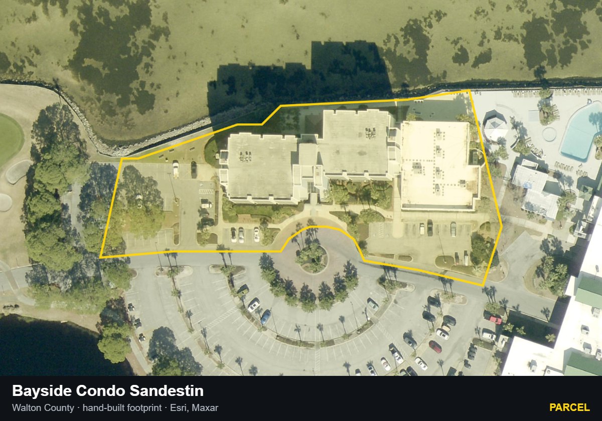 Bayside Condo Sandestin — Parcel parcel record