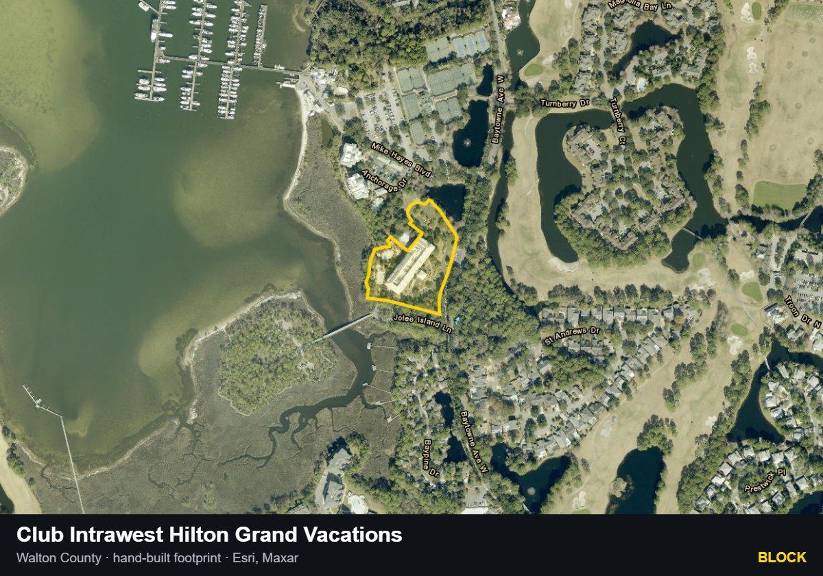 Club Intrawest Hilton Grand Vacations — Block parcel record