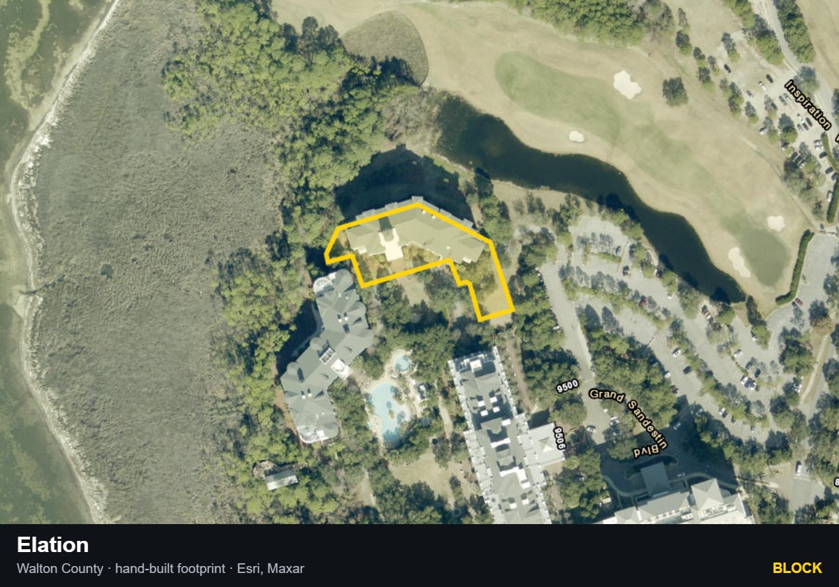 Elation — Block parcel record