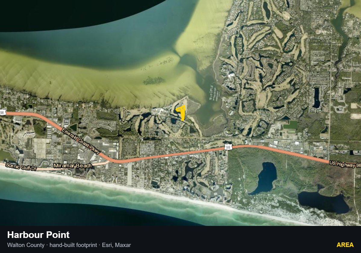 Harbour Point — Area parcel record