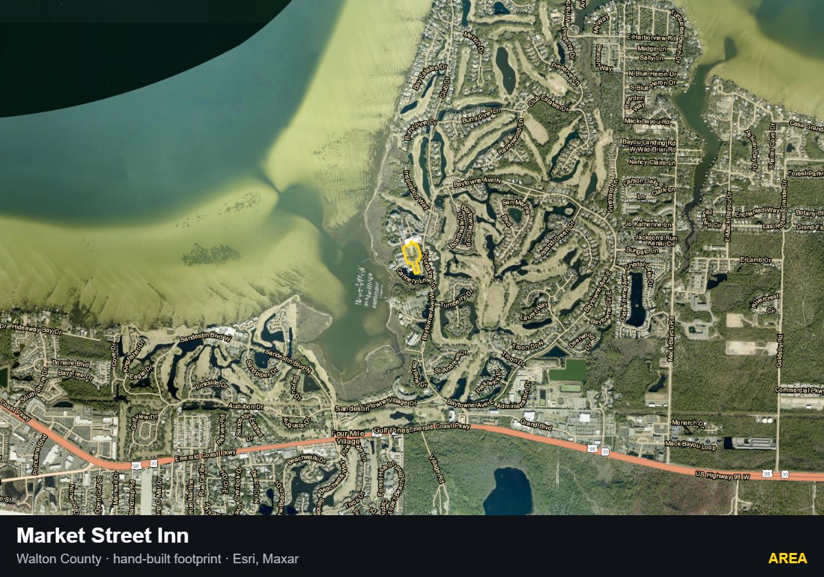 Market Street Inn — Area parcel record