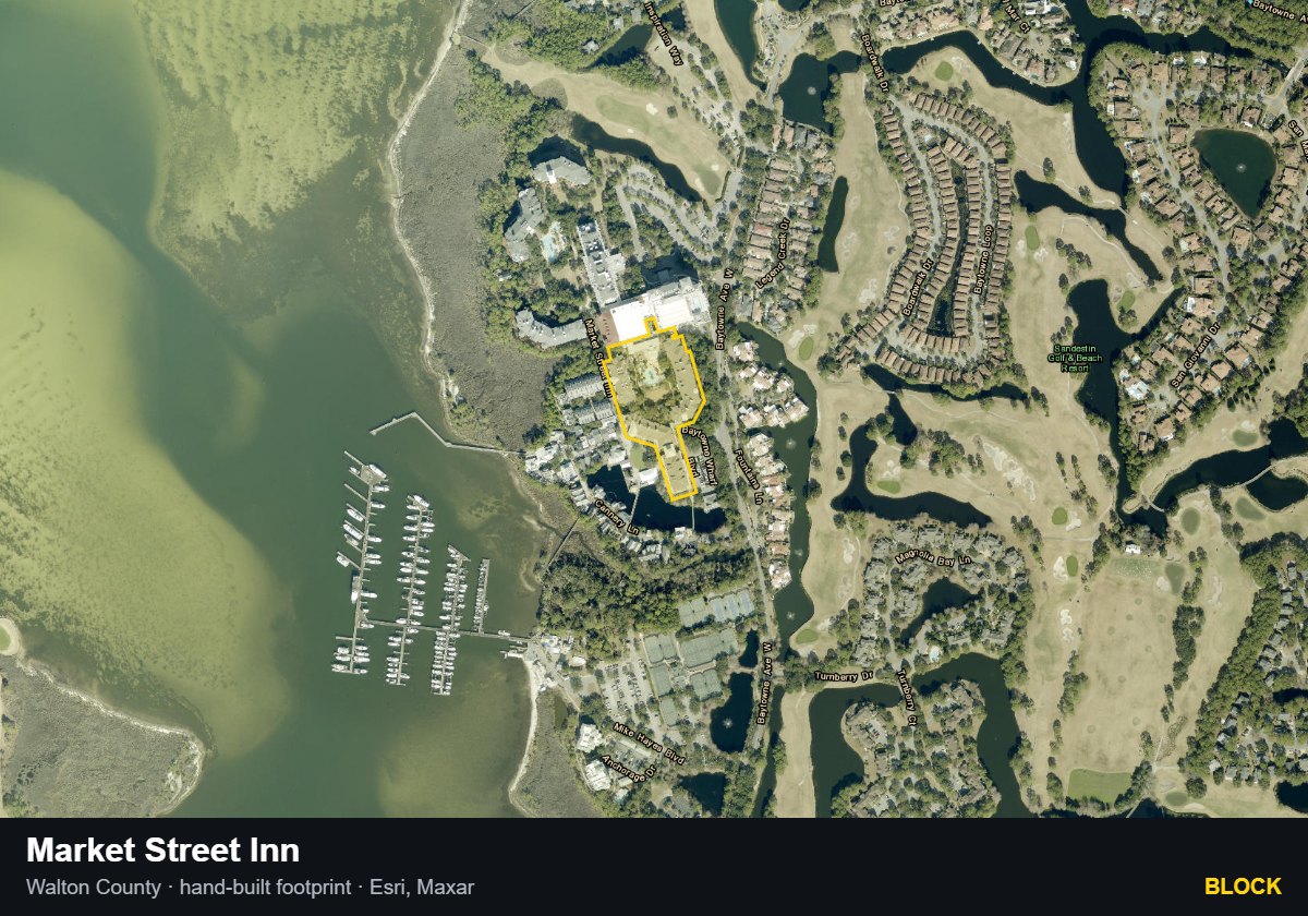 Market Street Inn — Block parcel record