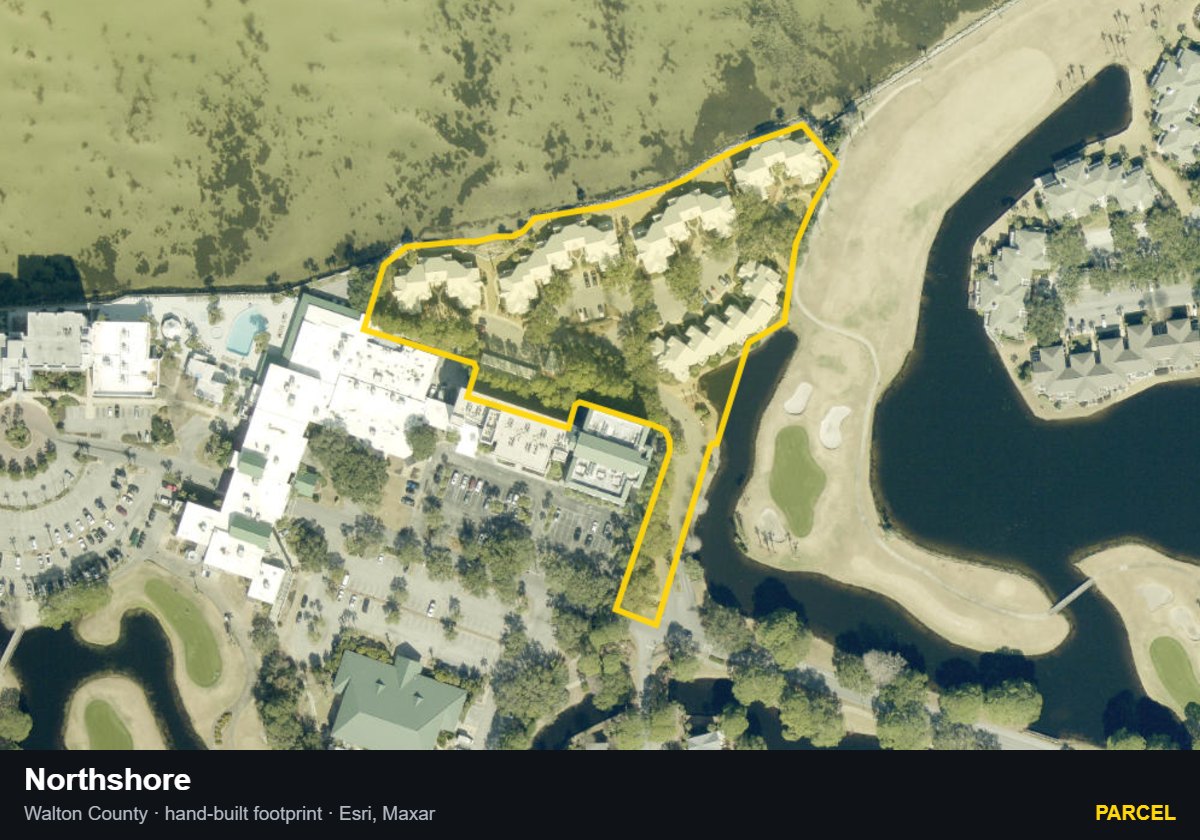 Northshore — Parcel parcel record
