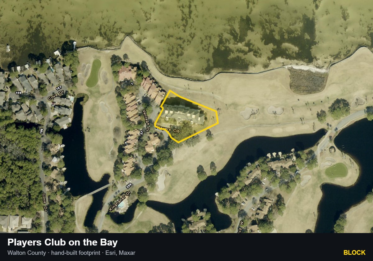 Players Club on the Bay — Block parcel record