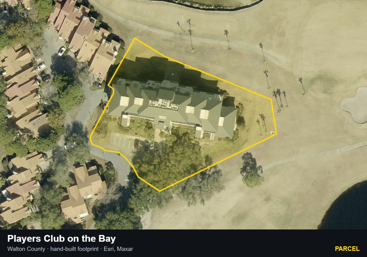 Players Club on the Bay — Parcel parcel record