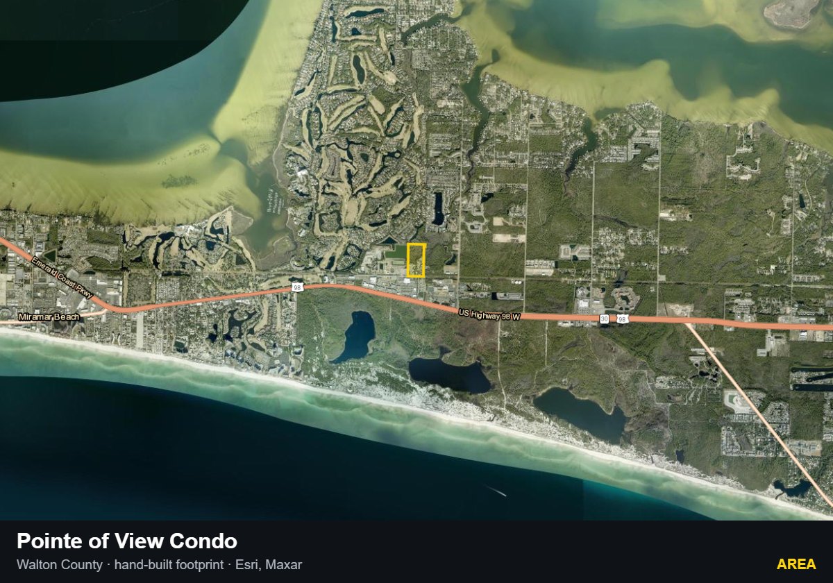 Pointe of View Condo — Area parcel record