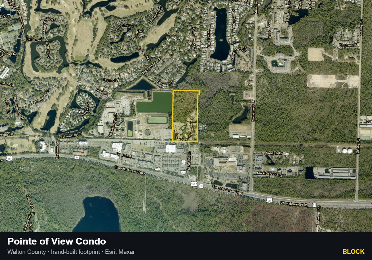 Pointe of View Condo — Block parcel record