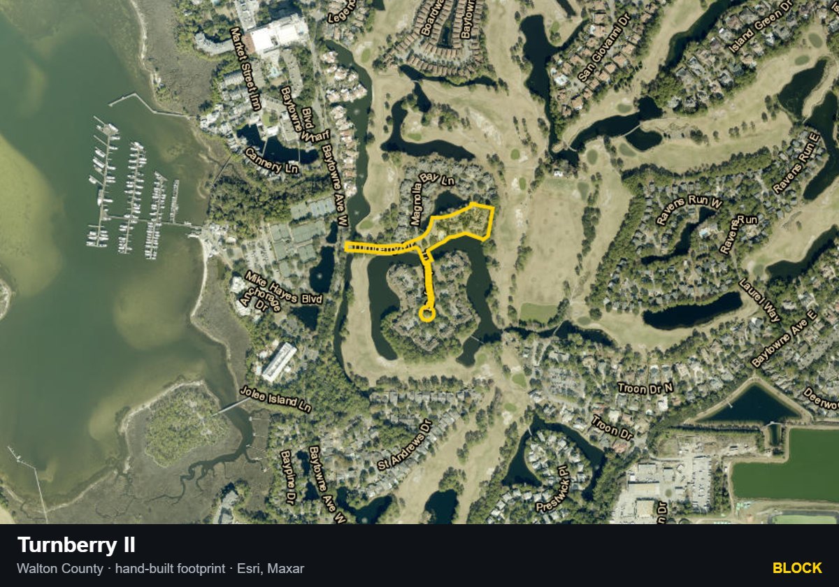 Turnberry II — Block parcel record