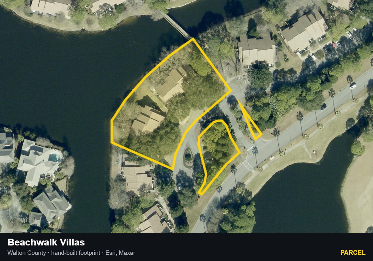 Beachwalk Villas — Parcel parcel record