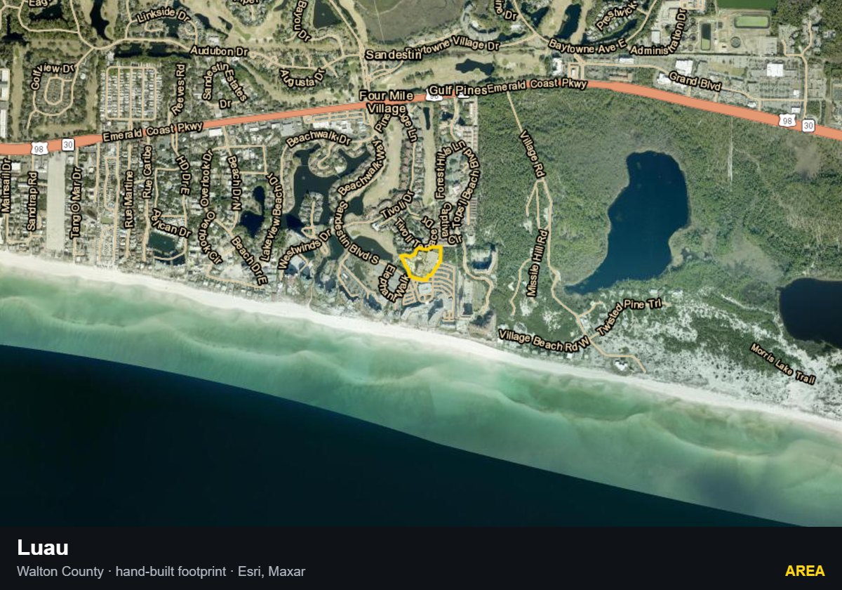 Luau — Area parcel record