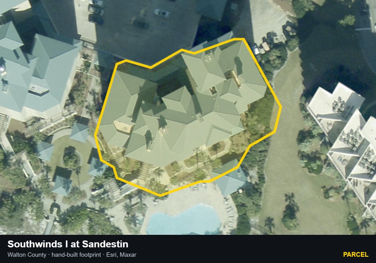 Southwinds I at Sandestin — Parcel parcel record