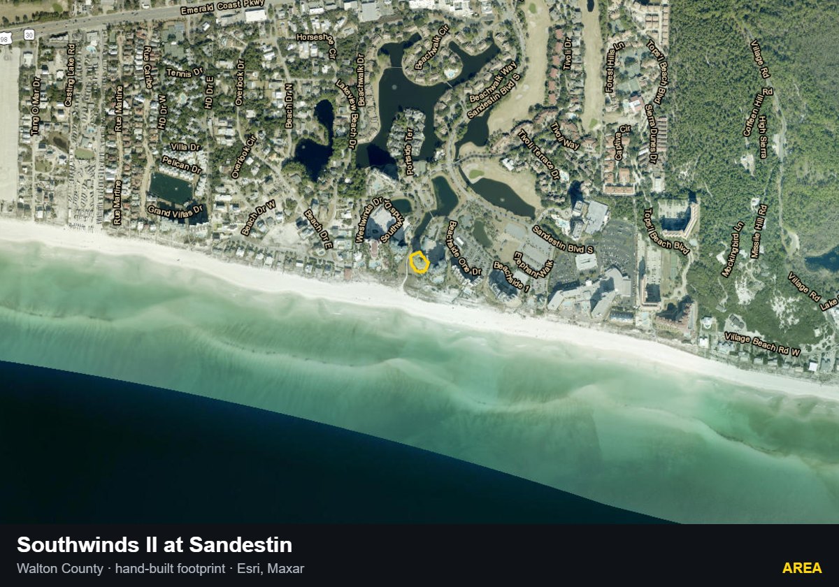Southwinds II at Sandestin — Area parcel record