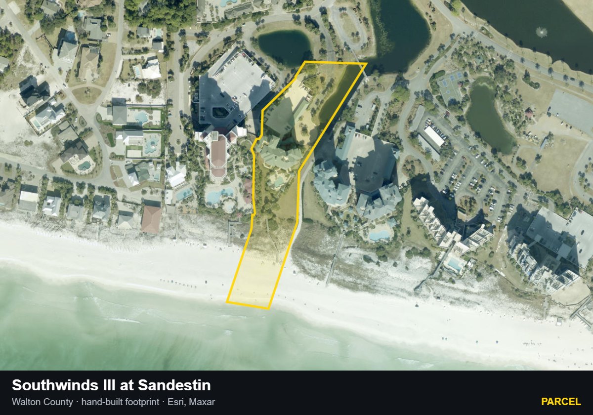 Southwinds III at Sandestin — Parcel parcel record
