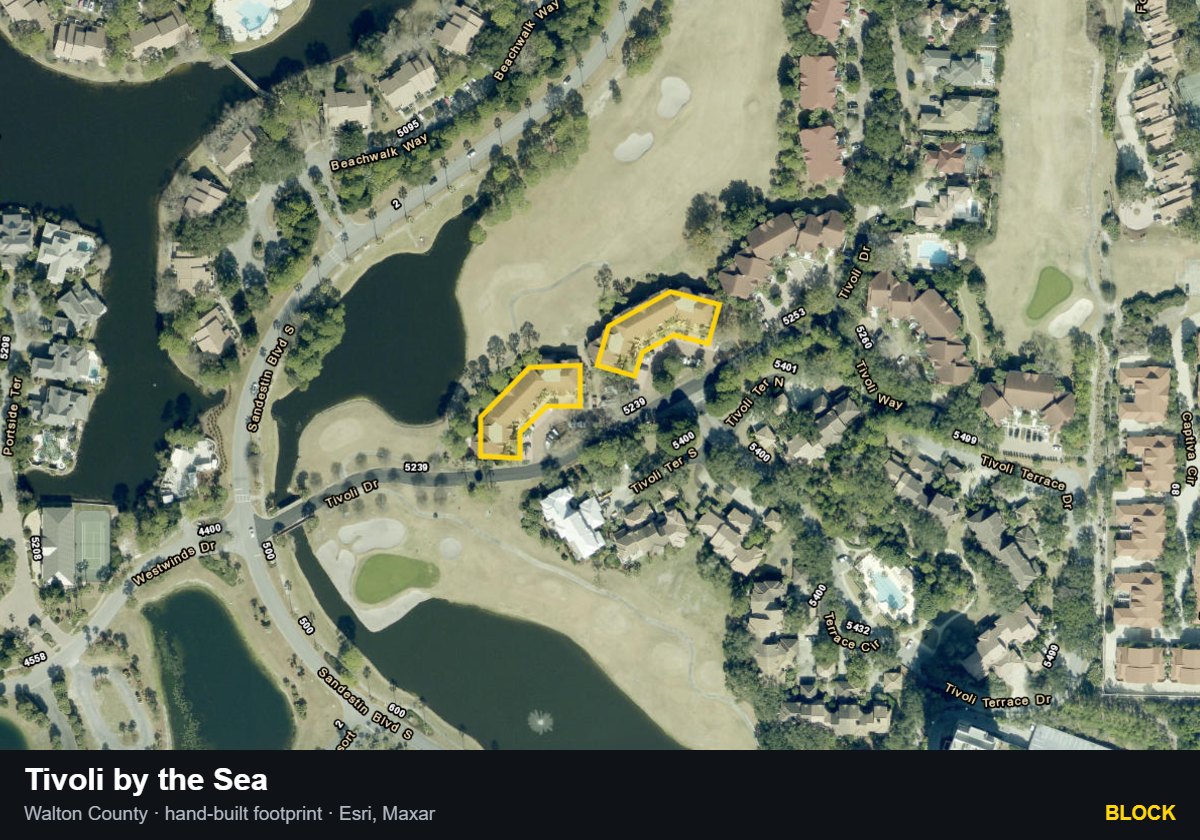 Tivoli by the Sea — Block parcel record