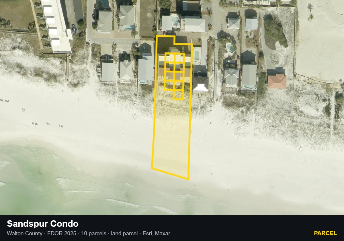 Sandspur Condo — Parcel parcel record