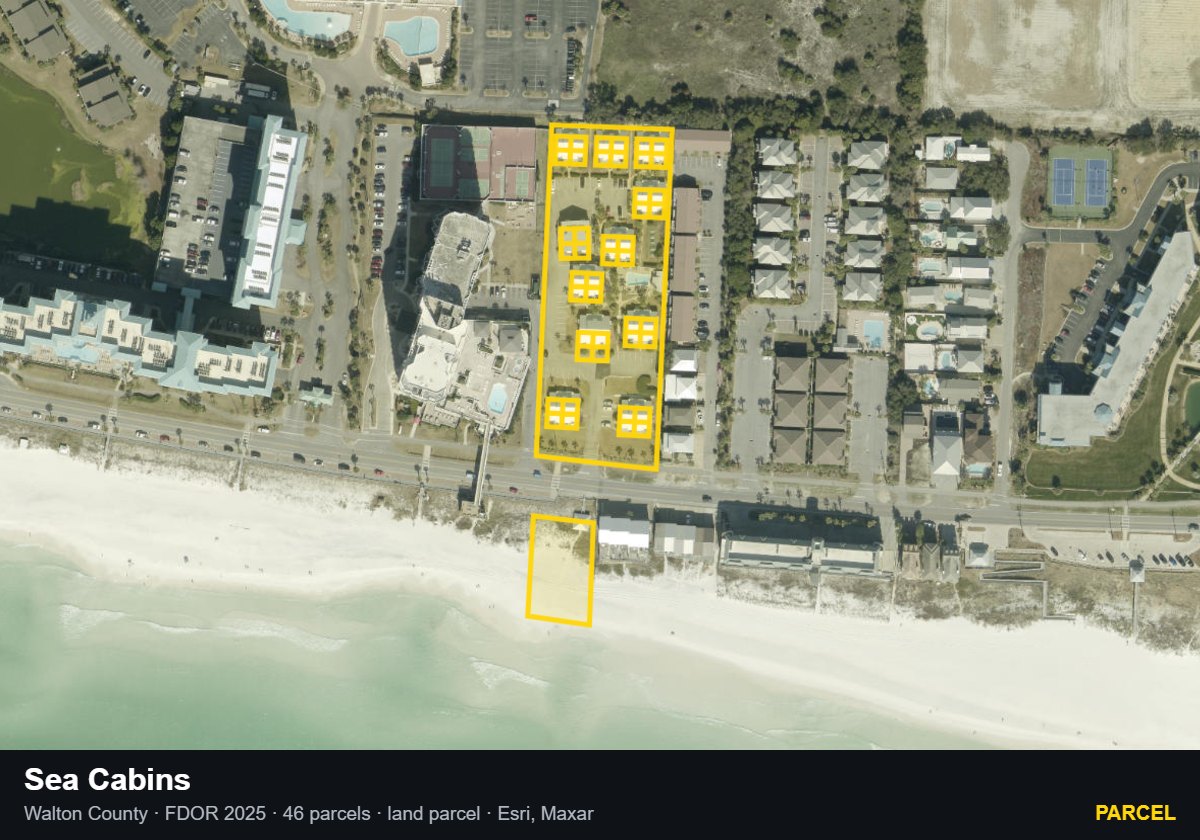 Sea Cabins — Parcel parcel record