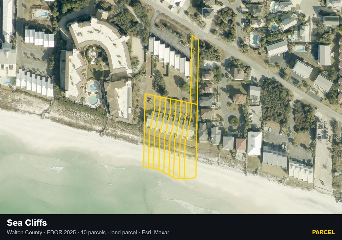 Sea Cliffs — Parcel parcel record
