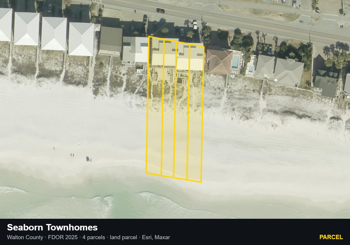 Seaborn Townhomes — Parcel parcel record