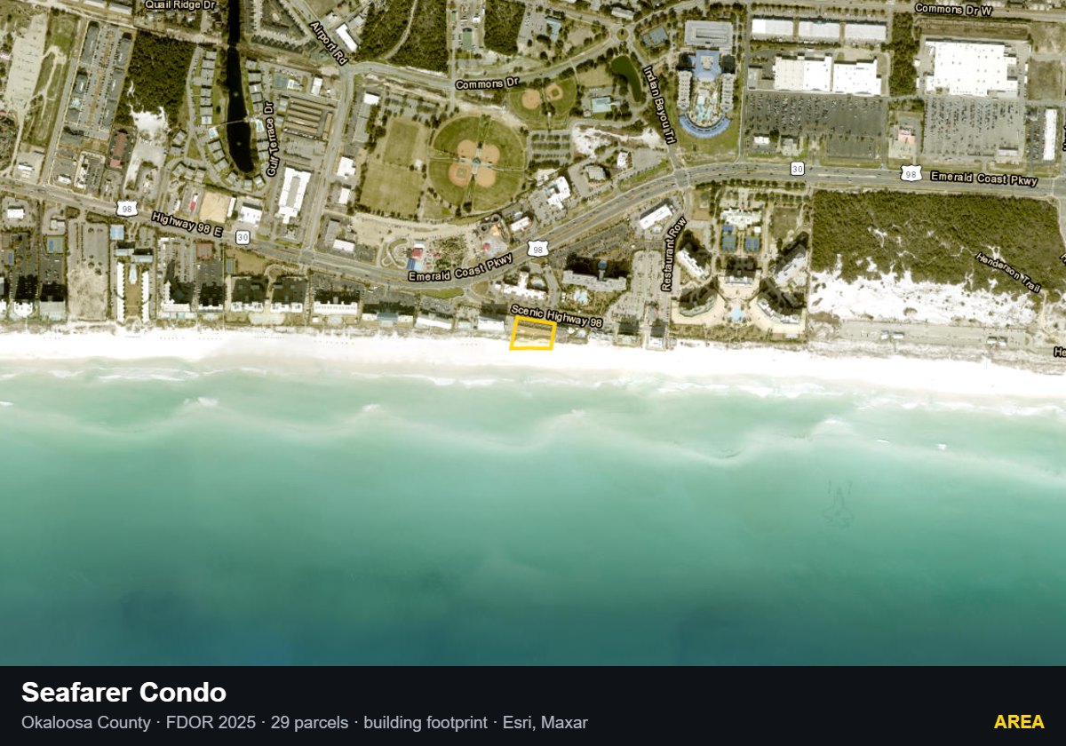 Seafarer Condo — Area parcel record