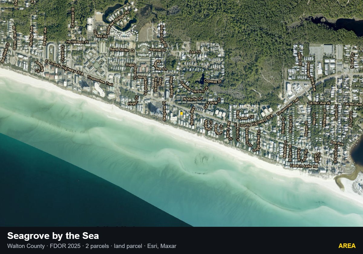 Seagrove by the Sea — Area parcel record