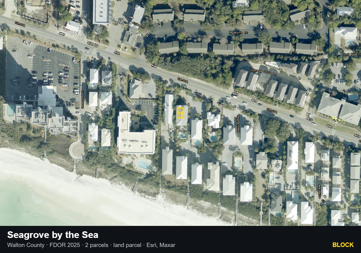 Seagrove by the Sea — Block parcel record