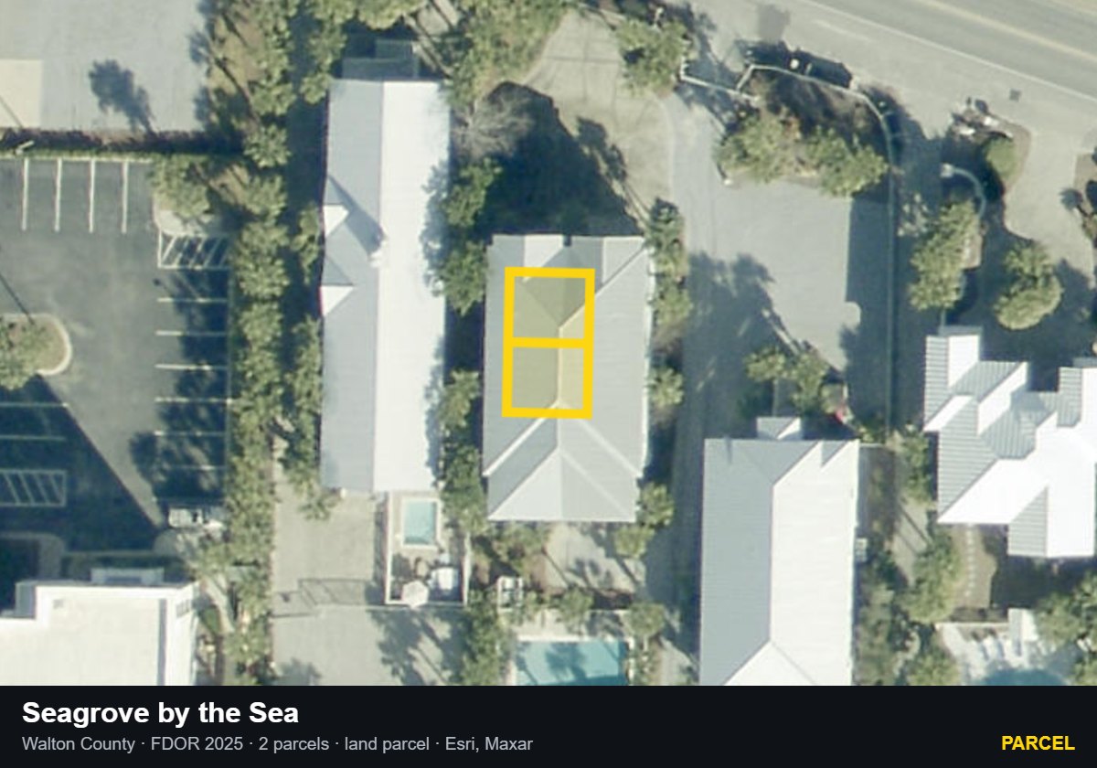 Seagrove by the Sea — Parcel parcel record