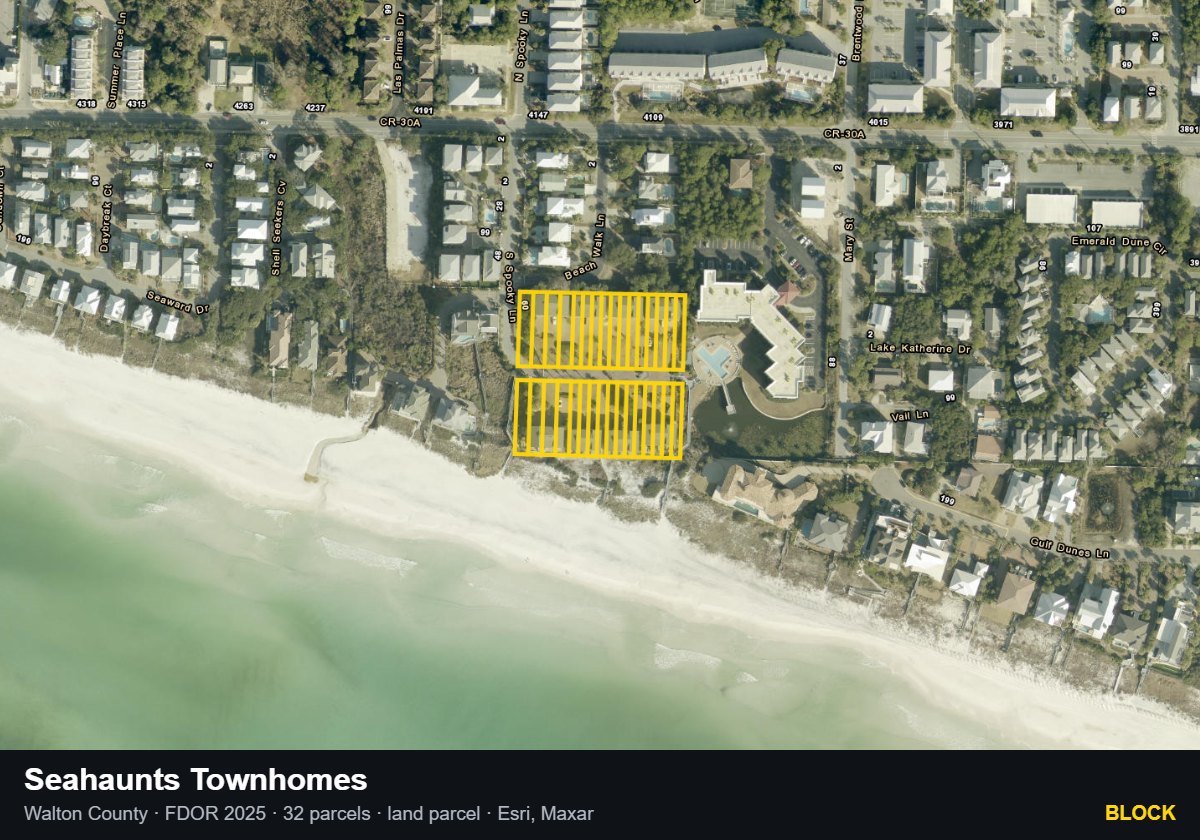 Seahaunts Townhomes — Block parcel record