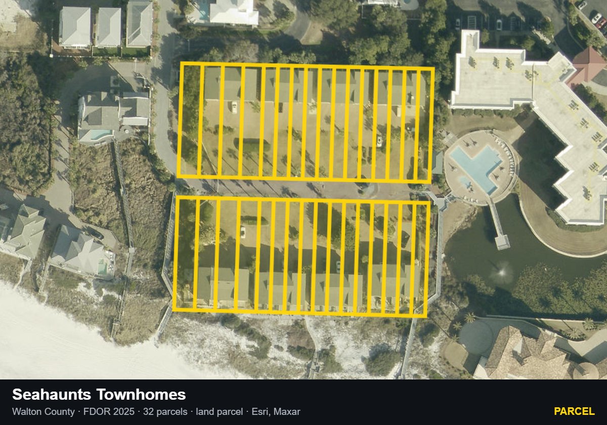 Seahaunts Townhomes — Parcel parcel record