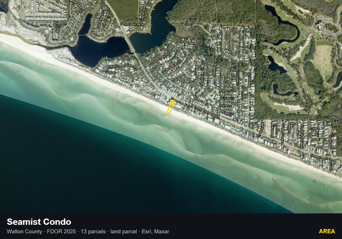 Seamist Condo — Area parcel record