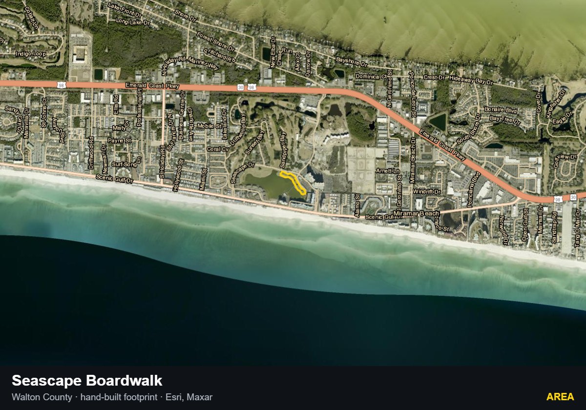 Seascape Boardwalk — Area parcel record