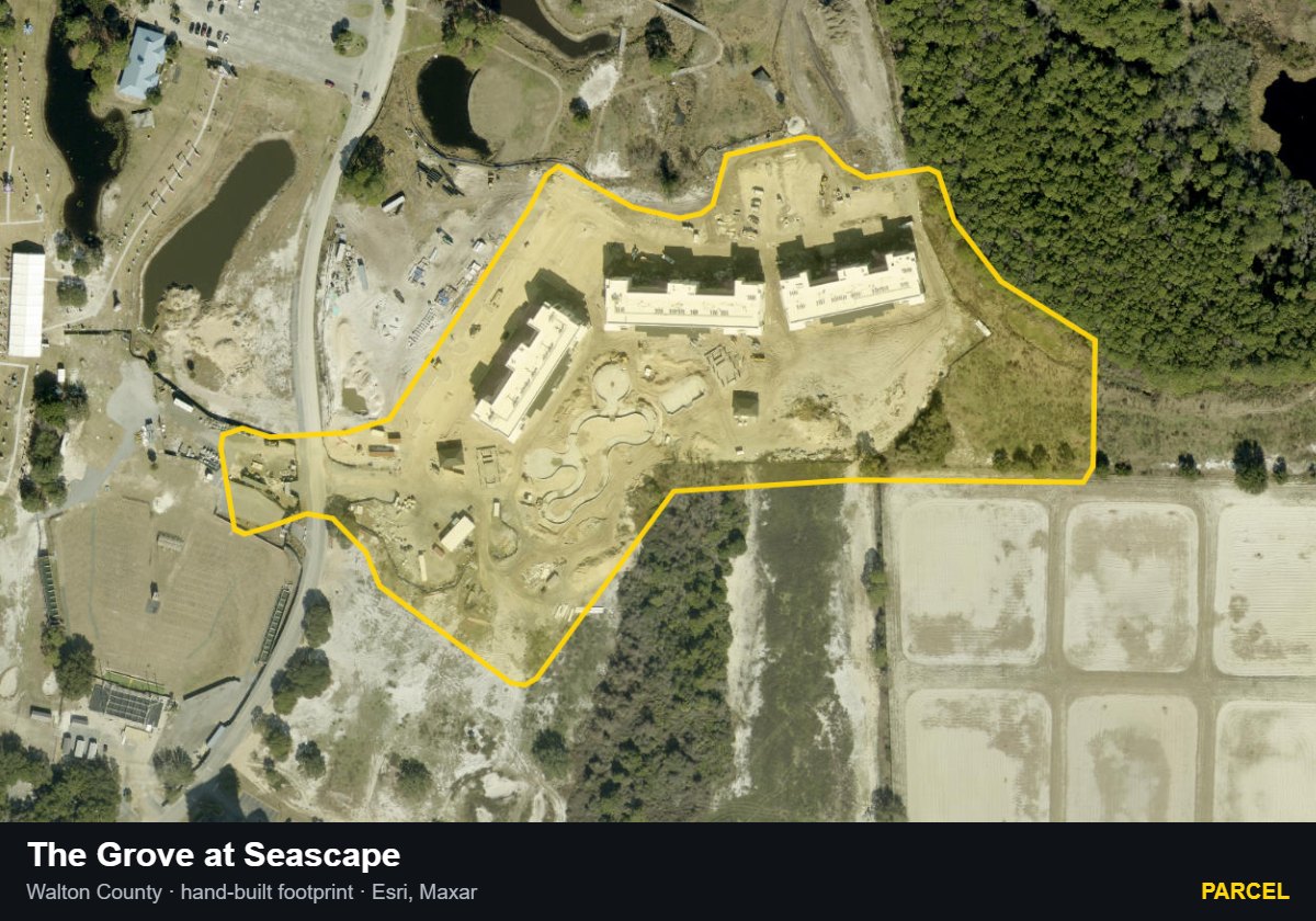 The Grove at Seascape — Parcel parcel record