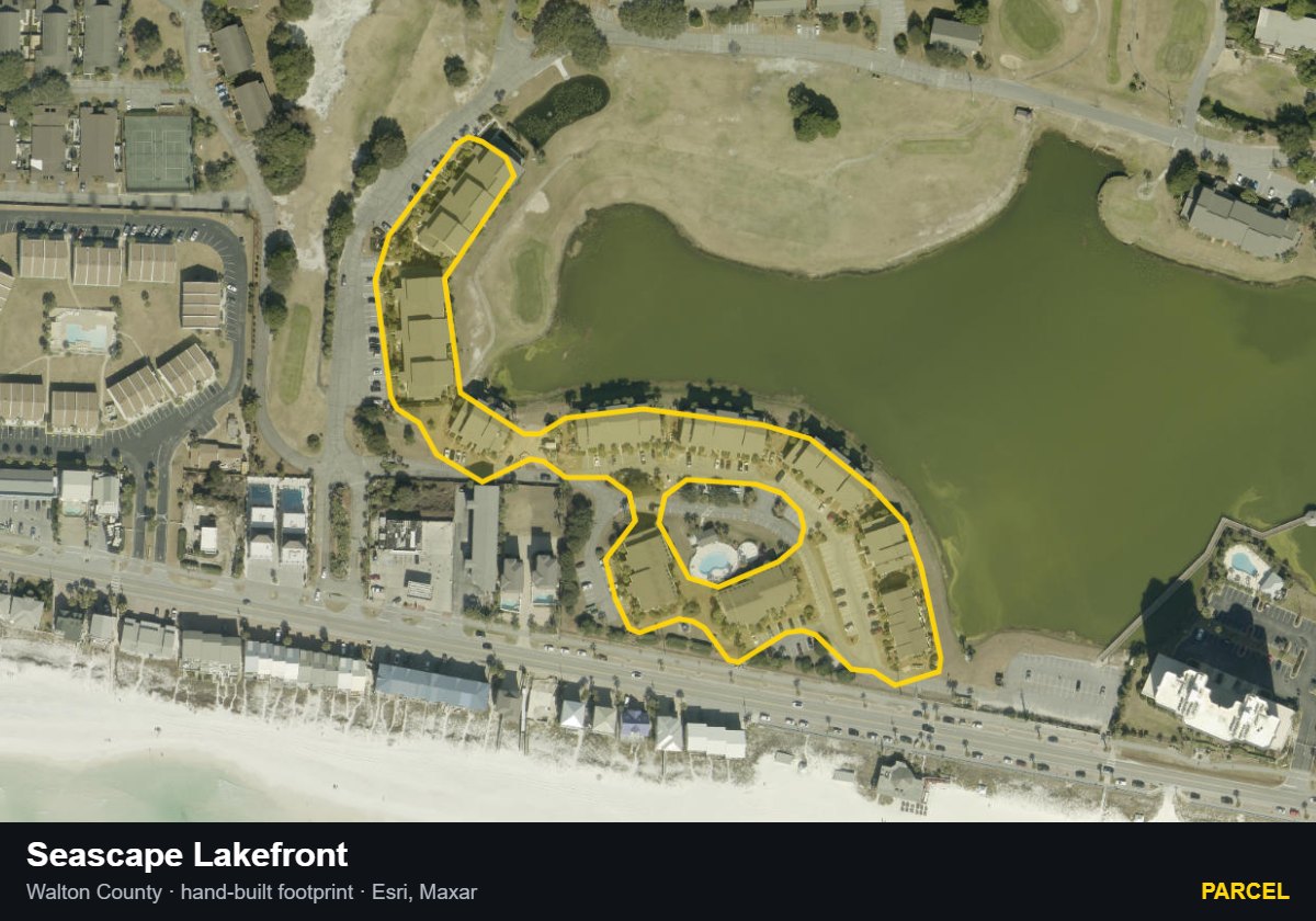 Seascape Lakefront — Parcel parcel record